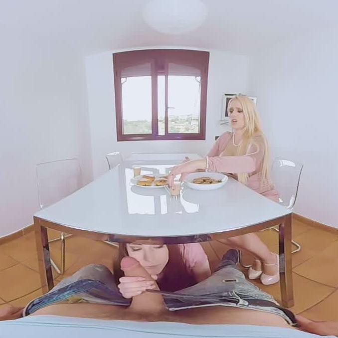 Kinky Under The Table Fun VR Porn Video